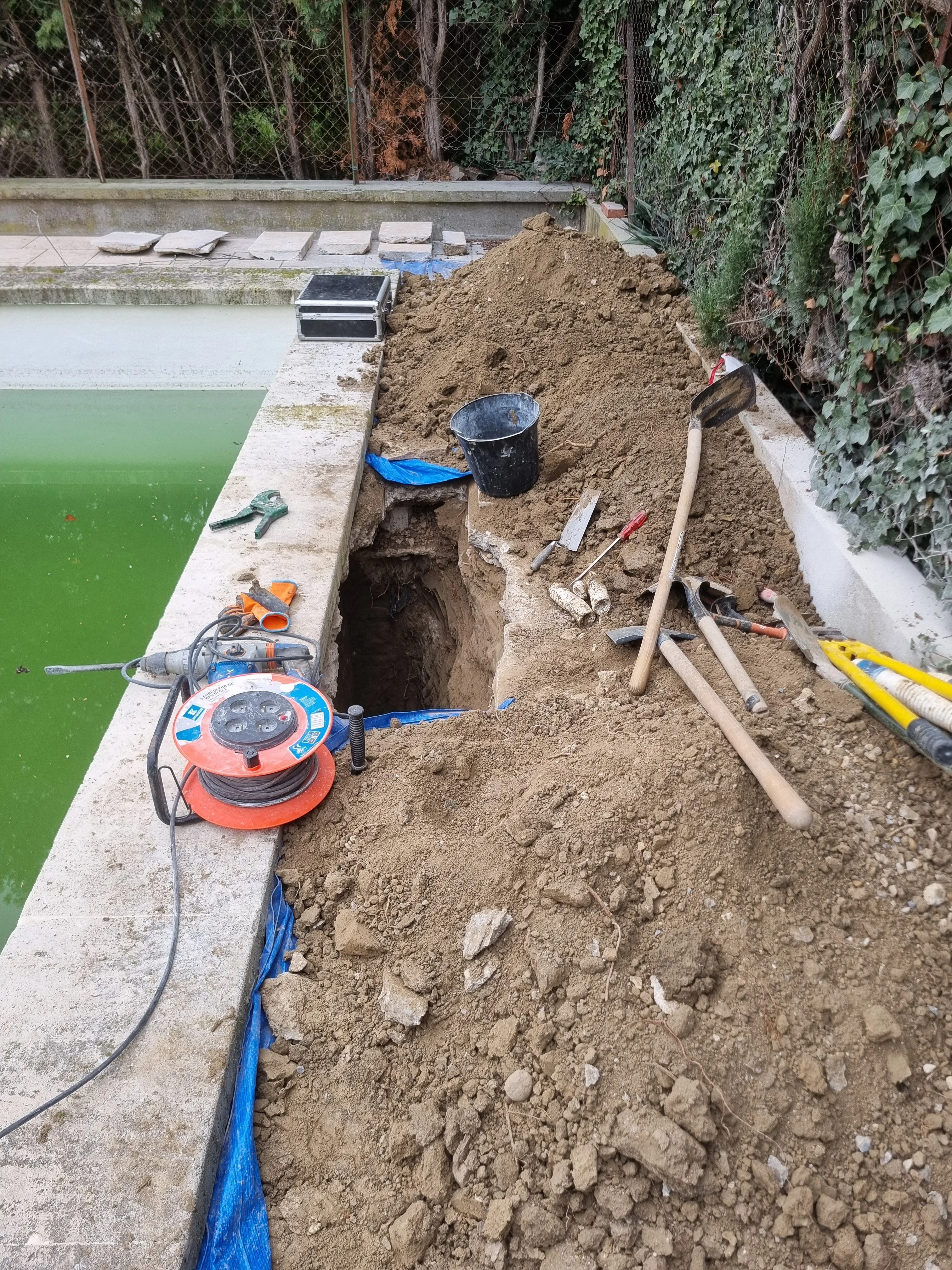 reparation tuyauteries skimmer brulées par le chlore