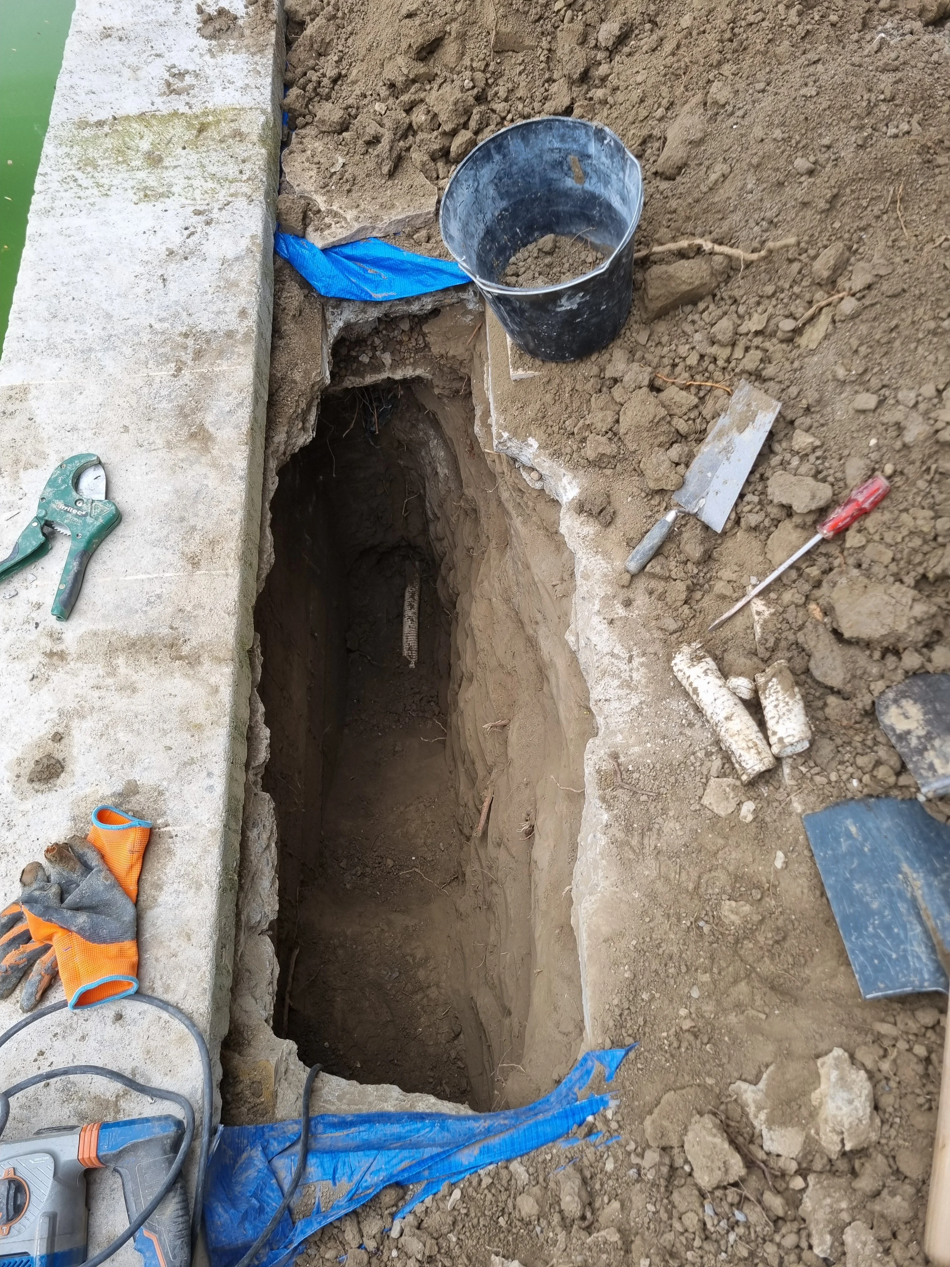 reparation tuyauteries skimmer brulées par le chlore